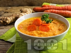 Пюре от моркови с масло, прясно мляко и жълтък - снимка на рецептата